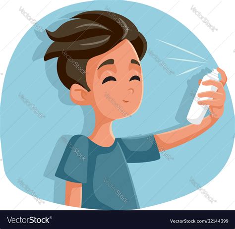 cartoonhd hairspray|Teen boy using hairspray cartoon vector image .
